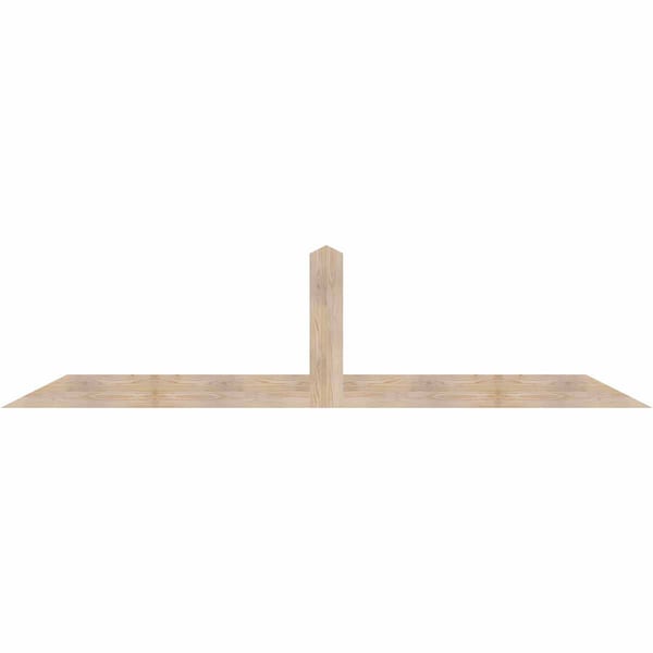 Ekena Millwork Portland Smooth Timber Gable Bracket, Douglas Fir, 108"W x 27"H x 1 1/2"D x 5 1/2"F, 6/12 Pitch GBW108X27X0206POR00SDF - main